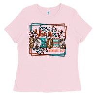 Bubblegum Pink She is strong proverbs 31:25 Ladies Tee - LillyAllenDesigns