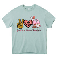 Arona Peace Love Valentines Gnomes Heavy Core Tee - Jasminsmagicworld