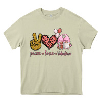 Mossy Peace Love Valentines Gnomes Heavy Core Tee - Jasminsmagicworld