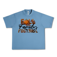 Pebble Blue Fall Family Football Urban Heavy Tee - LillyAllenDesigns