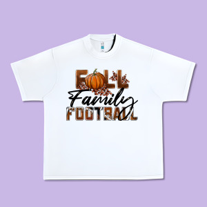 Fall Family Football Urban Heavy Tee Designed By Lillyallendesigns