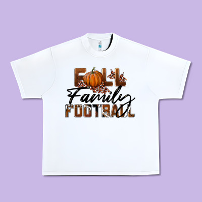 Fall Family Football Urban Heavy Tee Designed By Lillyallendesigns