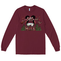 Burgundy little miss Long Sleeve Tee - SublimationCraftShop