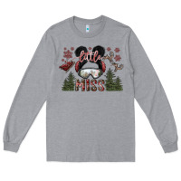 Heather Grey little miss Long Sleeve Tee - SublimationCraftShop