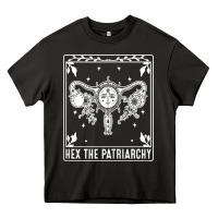 Asphalt womens hex the patriarchy uterus tarot card halloween feminist t shirt Heavy Core Tee - maiPhamDesign