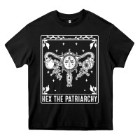 Black womens hex the patriarchy uterus tarot card halloween feminist t shirt Heavy Core Tee - maiPhamDesign
