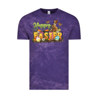 Cloud Purple Happy Easter Vintage Tee - LillyAllenDesigns