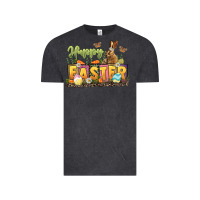Vintage Black Happy Easter Vintage Tee - LillyAllenDesigns
