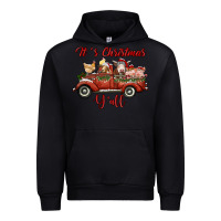 Black it's christmas y'all truck with farm animals Urban Hoodie - RanaPortraitStore