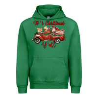 Emerald it's christmas y'all truck with farm animals Urban Hoodie - RanaPortraitStore