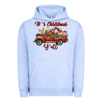Pigment Grape Ice it's christmas y'all truck with farm animals Urban Hoodie - RanaPortraitStore