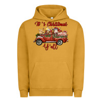 Pigment Peanut Butter it's christmas y'all truck with farm animals Urban Hoodie - RanaPortraitStore