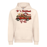 Sandshell it's christmas y'all truck with farm animals Urban Hoodie - RanaPortraitStore