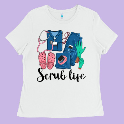 Scrub Life Nurse Ladies Tee Designed By Lillyallendesigns
