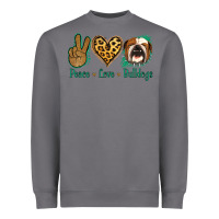 Storm Peace Love Bulldog Heavyweight Sweatshirt - Jasminsmagicworld