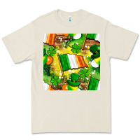 Bone Ireland flag with St. Patrick's Day  digital paper Premium Tee - BundleAndBundleShop