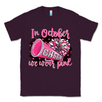 Plum in october we wear pink cheer Classic Tee - BarkalooDesign