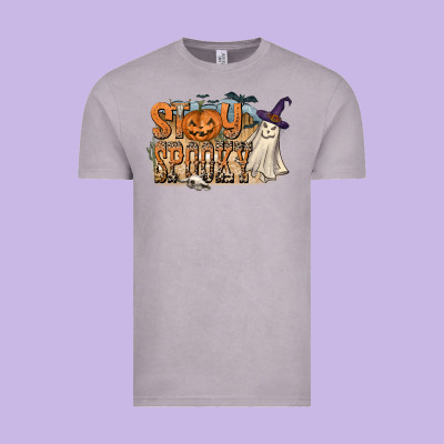 Stay Spooky Vintage Tee Designed By Cowhidedigitalart