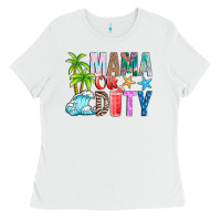 White Mama Of Duty Ladies Tee - CowhideDigitalArt