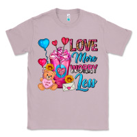 Lilac Love More Worry Less Valentines Day Cold Drink Classic Tee - FaDigitalArtStudio