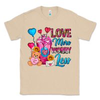 Mushroom Love More Worry Less Valentines Day Cold Drink Classic Tee - FaDigitalArtStudio