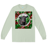 Matcha christmas black angus cow Long Sleeve Tee - LillyAllenDesigns