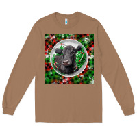 Toasted Coconut christmas black angus cow Long Sleeve Tee - LillyAllenDesigns