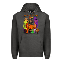 Charcoal Heather did somebody say treat Premium Hoodie - BarkalooDesign