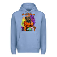 Colony Blue did somebody say treat Premium Hoodie - BarkalooDesign