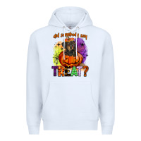 White did somebody say treat Premium Hoodie - BarkalooDesign