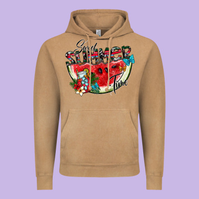 Sweet Summer Time Vintage Hoodie Designed By Sublimationcraftshop