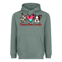 Sage Peace Love Frenchie Heavyweight Hoodie - Jasminsmagicworld