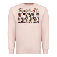 Pale Pink baseball mom Premium Sweatshirt - Jasminsmagicworld