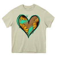 Mossy Sunflower Heart Heavy Core Tee - Jasminsmagicworld