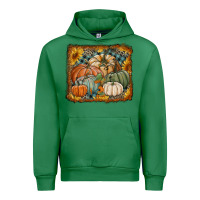 Emerald pumpkins with sunflowers Urban Hoodie - RanaPortraitStore