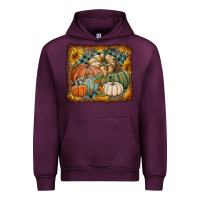 Mauve Wine pumpkins with sunflowers Urban Hoodie - RanaPortraitStore