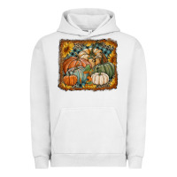Pigment Lunar Rock pumpkins with sunflowers Urban Hoodie - RanaPortraitStore