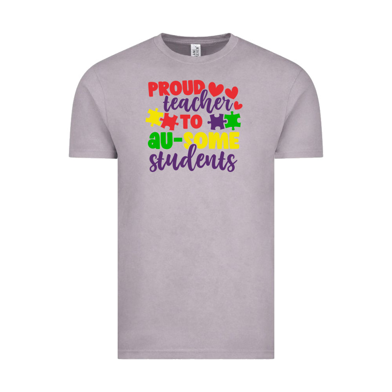 Proud Teacher To Ausome Students Vintage Tee by CowhideDigitalArt | Teevron