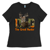 Black Western Dad The Great Deer Hunter Ladies Tee - LillyAllenDesigns