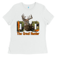 White Western Dad The Great Deer Hunter Ladies Tee - LillyAllenDesigns