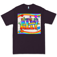 Plum Always An Ally Pride LGBTQ+ Tumbler Premium Tee - BundleAndBundleShop