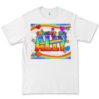 White Always An Ally Pride LGBTQ+ Tumbler Premium Tee - BundleAndBundleShop