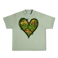 Oil Green pineapple heart Urban Heavy Tee - Jasminsmagicworld