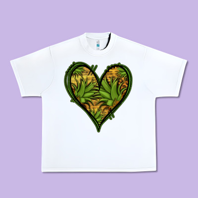 Pineapple Heart Urban Heavy Tee Designed By Jasminsmagicworld