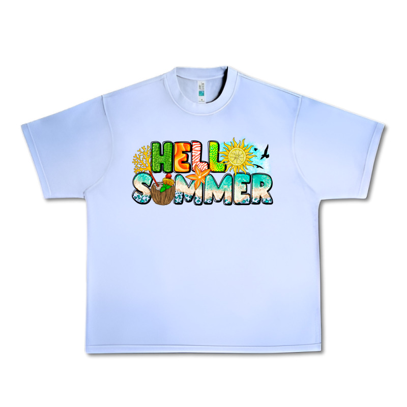 Hello Summer Urban Heavy Tee by CowhideDigitalArt | Teevron