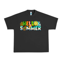 Pigment Black Hello Summer Urban Heavy Tee - CowhideDigitalArt