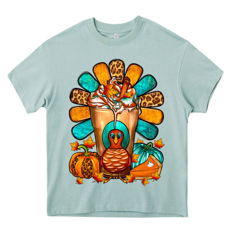 Thanksgiving Cold Drink Frappe Heavy Core Tee by FaDigitalArtStudio | Teevron