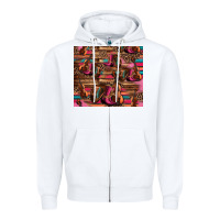White valentines day violin and cowboy boots country music Zipper Hoodie - Jasminsmagicworld