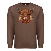 Chestnut highland cow Premium Sweatshirt - RanaPortraitStore