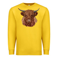 Lemon highland cow Premium Sweatshirt - RanaPortraitStore